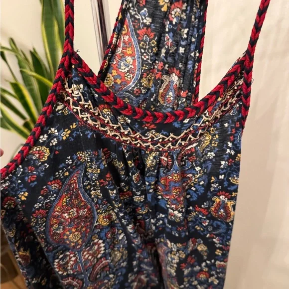 Lucky Brand Blue and Red Floral Dress - Picture 3 of 7